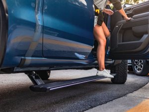 GMC Sierra 1500 Electric Running Boards - AMP Research - PowerStep Vision - `22-`24